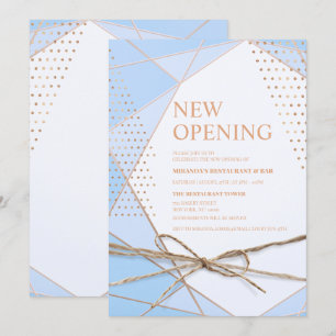 Gouden glitter typografie Restaurant NIEUWE openin Kaart