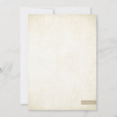 Gouden Glitter Uitzicht Save The Date Aankondiging (Achterkant)