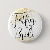 Gouden Glitter vader van de Button van de Bride br (Voorkant)