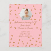 Gouden Glitter Verjaardagsfeestje Briefkaart (Voorkant)