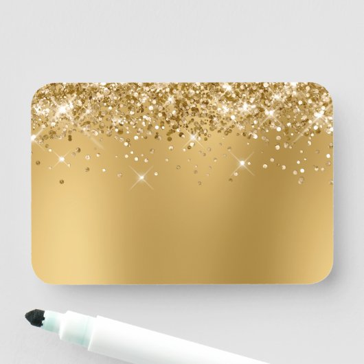 Gouden Glitter Vervaging Blanco Naamplaatje (In situ)