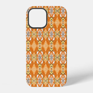 Gouden Glitter Visnetwerk: Glanzend Naadloos iPhone 12 Hoesje