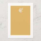  gouden glitter vlinder bruiloft menu (Achterkant)