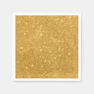 Gouden Glitter Vonken Servetten