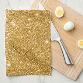 Gouden Glitter Vonken Theedoek (Quarter Fold)