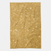 Gouden Glitter Vonken Theedoek (Verticaal)