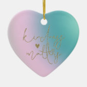 Gouden Glitter Vriendelijkheid Zaken Tie Dye Keramisch Ornament (Voorkant)