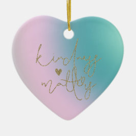 Gouden Glitter Vriendelijkheid Zaken Tie Dye Keramisch Ornament