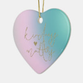 Gouden Glitter Vriendelijkheid Zaken Tie Dye Keramisch Ornament (Links)