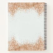 Gouden Glitter Vrijgezellenfeest Bruiloft Notitieboek (Achterkant)