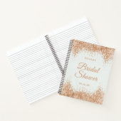 Gouden Glitter Vrijgezellenfeest Bruiloft Notitieboek (Binnen)