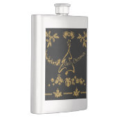 Gouden Glitter Vrolijk Kerstfeest, Kerstman Flacon (Rechts)