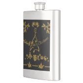 Gouden Glitter Vrolijk Kerstfeest, Kerstman Flacon (Links)