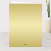 Gouden Glitter Vrolijk Kerstfeest, Sinterklaas op  Kaart (Achterkant)