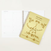 Gouden Glitter Vrolijk Kerstfeest, Sinterklaas op Planner (Display)
