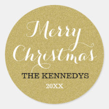 Gouden Glitter Vrolijke Kerstvakantie