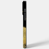 Gouden Glitter Waterverf Luxe Case-Mate iPhone Case (Achterkant / Links)