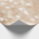 gouden glitter wazige achtergrond, kerst cadeaupapier (Hoek)
