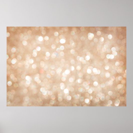 gouden glitter wazige achtergrond, kerst poster (Voorkant)