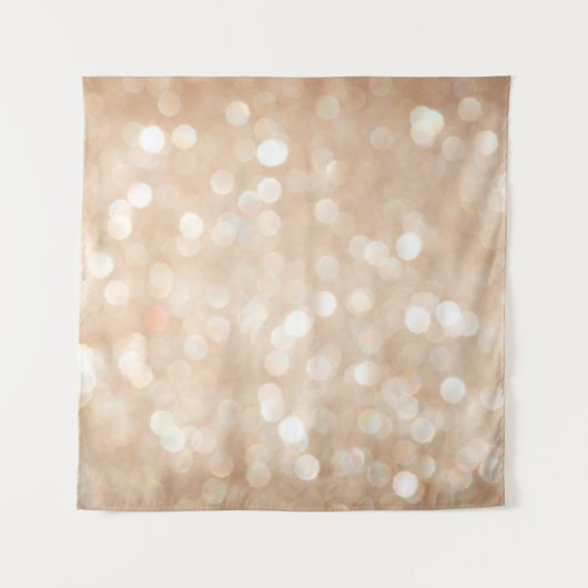 gouden glitter wazige achtergrond, kerst wandkleed (Voorkant)