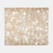 Gouden glitter, wazige kerst achtergrond. fleece deken (Voorkant (Horizontaal))