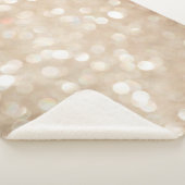 Gouden glitter, wazige kerst achtergrond. sherpa deken (3/4)