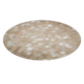 Gouden glitter, wazige kerst achtergrond. snijplank (Hoek)