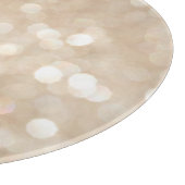 Gouden glitter, wazige kerst achtergrond. snijplank (Hoek)