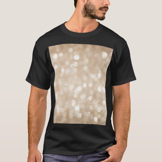 Gouden glitter, wazige kerst achtergrond. t-shirt (Voorkant)
