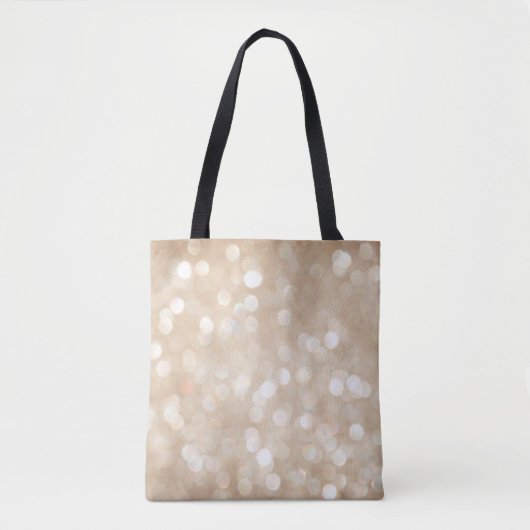 Gouden glitter, wazige kerst achtergrond. tote bag (Voorkant)