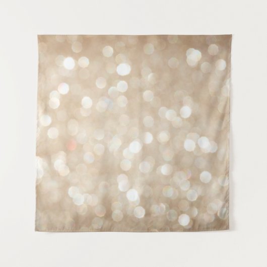 Gouden glitter, wazige kerst achtergrond. wandkleed (Voorkant)