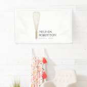 Gouden Glitter Whisk Bakkerij Banner (Insitu)