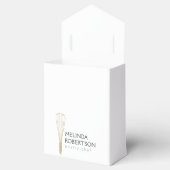 Gouden Glitter Whisk Bakkerij Tent Box, Favor Box Bedankdoosjes (Geopend)