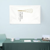 Gouden Glitter Whisk Bakkerij Verticale Banner (Beurs)