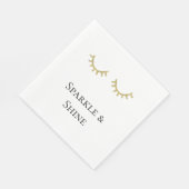 Gouden Glitter Wimpers Sparkle Quote Servet (Hoek)