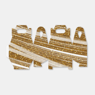Gouden Glitter & Witte Glitter Feest Favor Dozen Bedankdoosjes