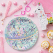 Gouden Glitter Zeemeermin Schalen Onder Het Zee Ve Papieren Bordje (Feest)