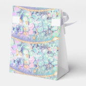 Gouden Glitter Zeemeermin Staart Onder Het Zee Ver Bedankdoosjes (Achterkant)