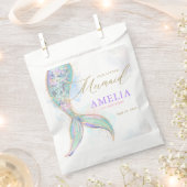Gouden Glitter Zeemeermin Staart Onder Het Zee Ver Bedankzakje (Geknipt)