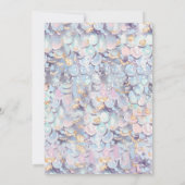 Gouden Glitter Zeemeermin Staart ONEder het Zee Ve Kaart (Achterkant)