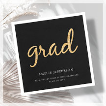 Gouden Glitter | Zwart Afstuderen