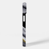 Gouden Glitter Zwart Personaliseren Case-Mate iPhone Case (Achterkant / Rechts)