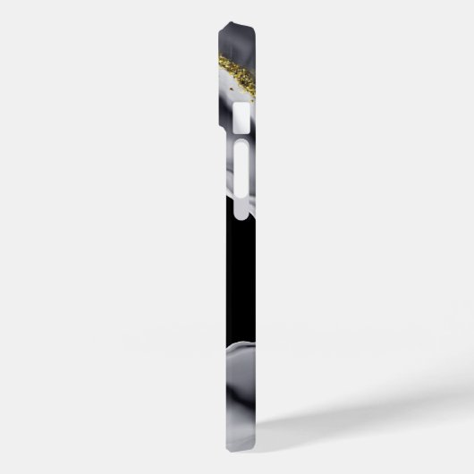 Gouden Glitter Zwart Personaliseren Case-Mate iPhone Case (Achterkant / Links)