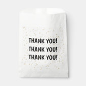 Gouden Glitter Zwarte Oudejaarsavond Bedankzakje (Voorkant)