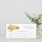 Gouden Glitter Zwung Bougie Boutique Salon Cadeaub (Staand voorkant)