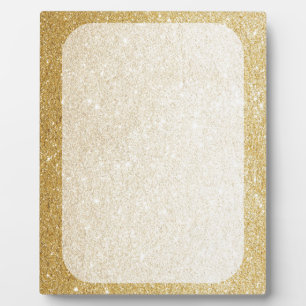 gouden glitterblanco sjabloon voor aanpassing fotoplaat