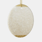 gouden glitterblanco sjabloon voor aanpassing keramisch ornament (Rechts)