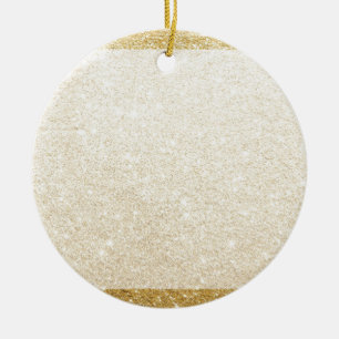 gouden glitterblanco sjabloon voor aanpassing keramisch ornament