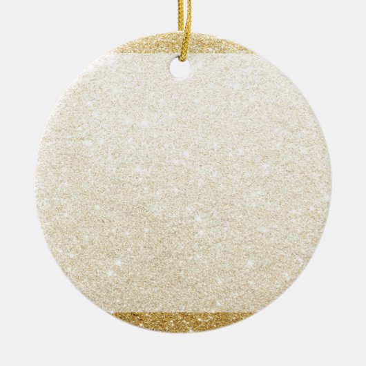 gouden glitterblanco sjabloon voor aanpassing keramisch ornament (Voorkant)