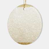 gouden glitterblanco sjabloon voor aanpassing keramisch ornament (Links)